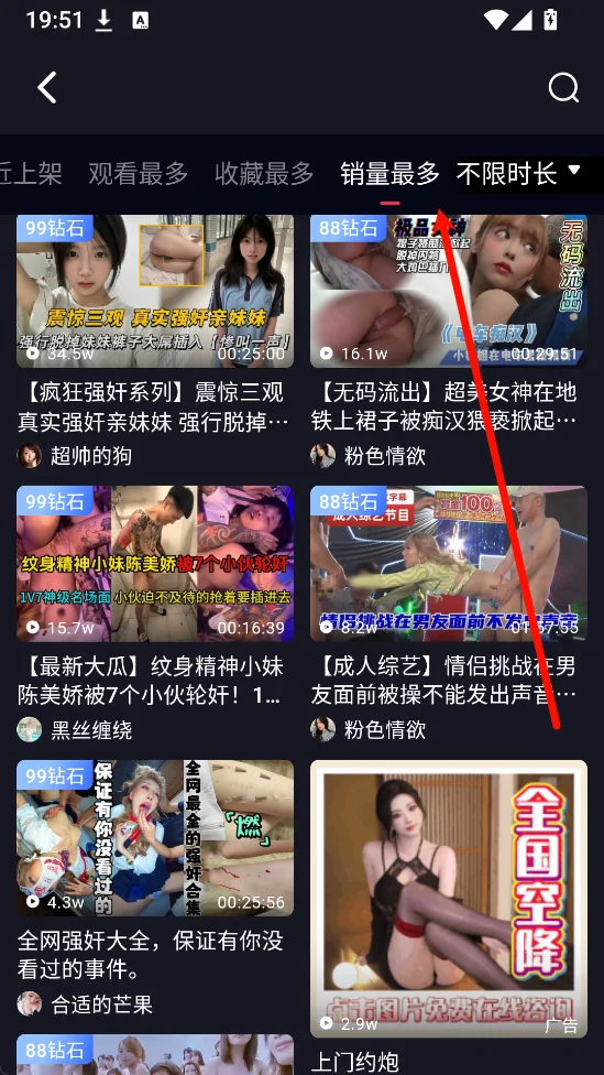 专题分类销量最多
